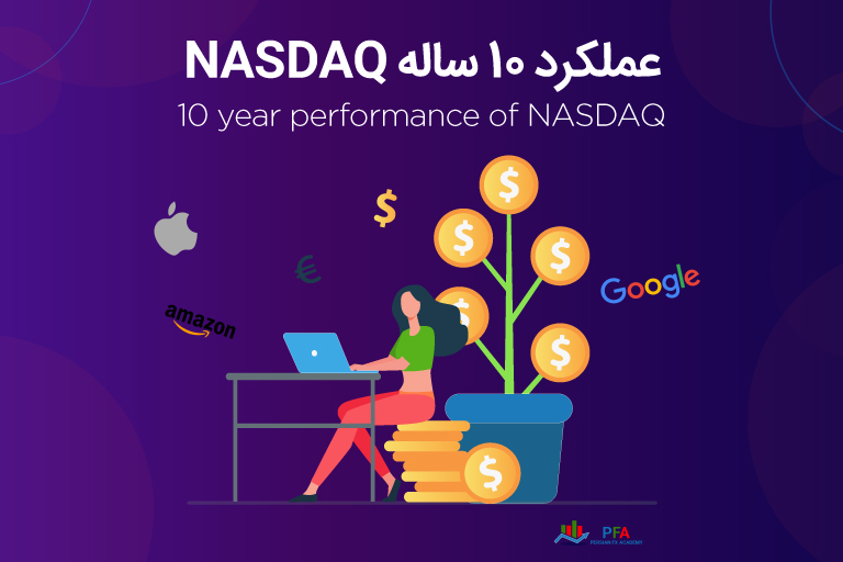 عملکرد 10 ساله نزدک (NASDAQ)